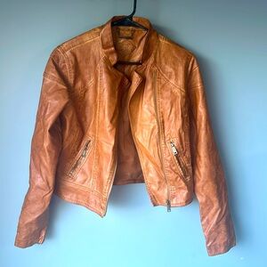 Jou Jou Brown leather jacket